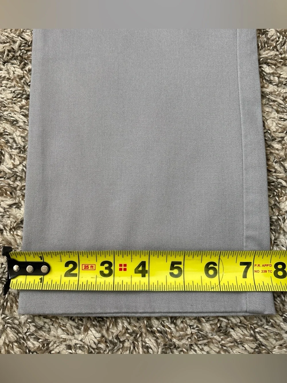 J. Crew Flex Men's Straight Fit Chino Pants, Gray 30x32, NWT